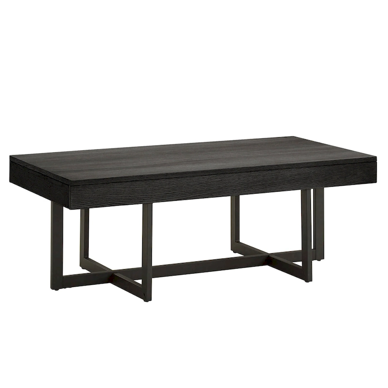 Eldersley Wood Finish Coffee Table with Two Drawers by iNSPIRE Q Modern