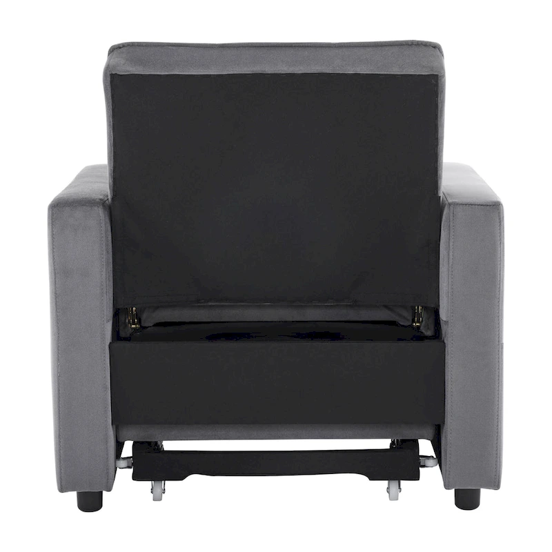 Christopher Knight Home - Sophia Convertible Sleeper Sofa Chair Bed with Adjustable Backrest and Built-In Pillow