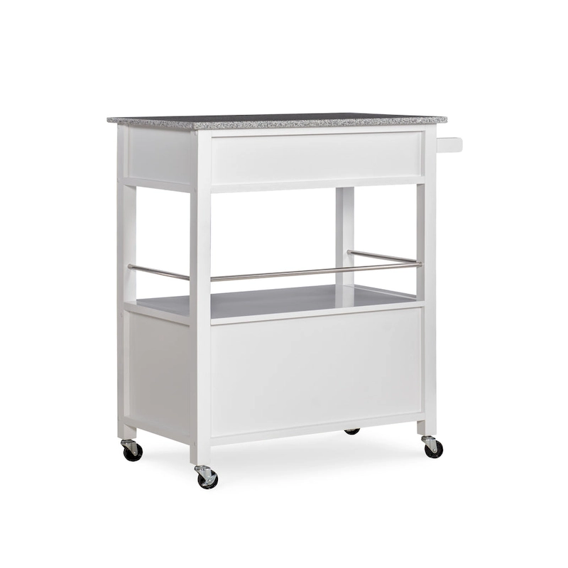 Barbara Rolling Mobile Kitchen Cart with Granite Top
