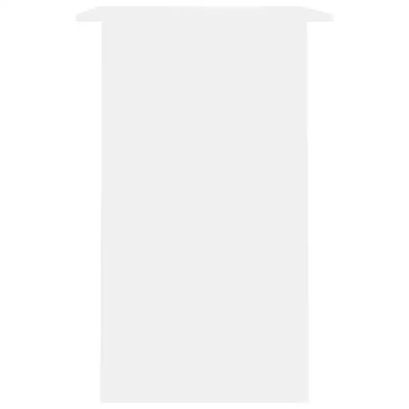vidaXL Desk White Engineered Wood Small Desk Rectangular Modern
