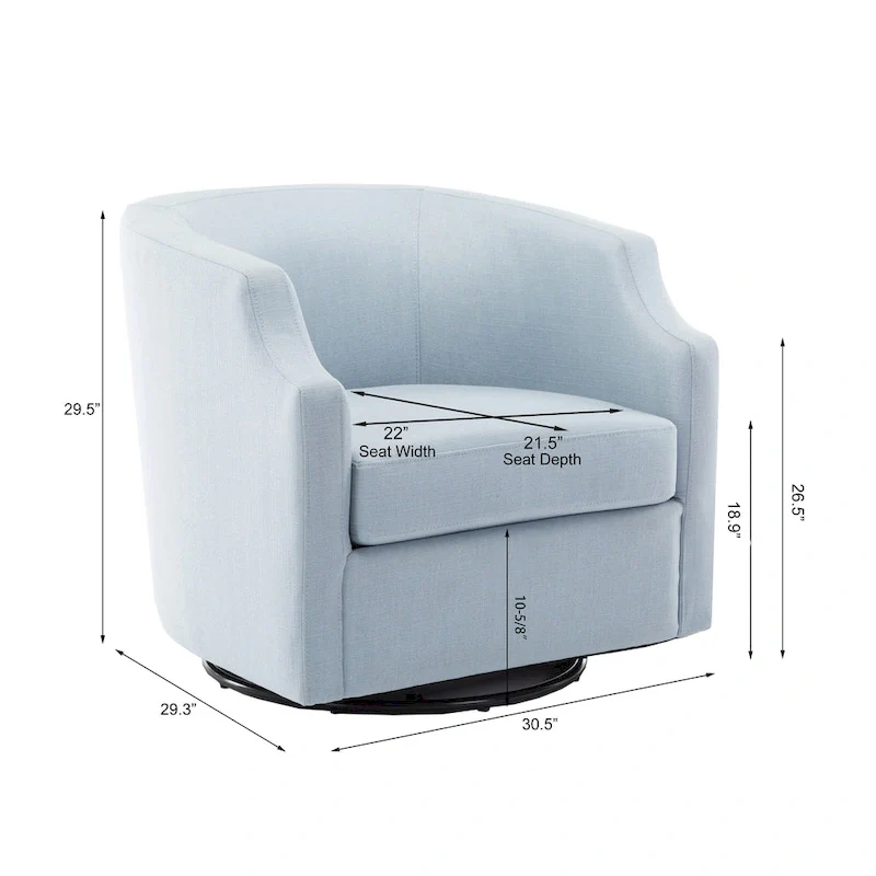 Swivel Glider Barrel Chair