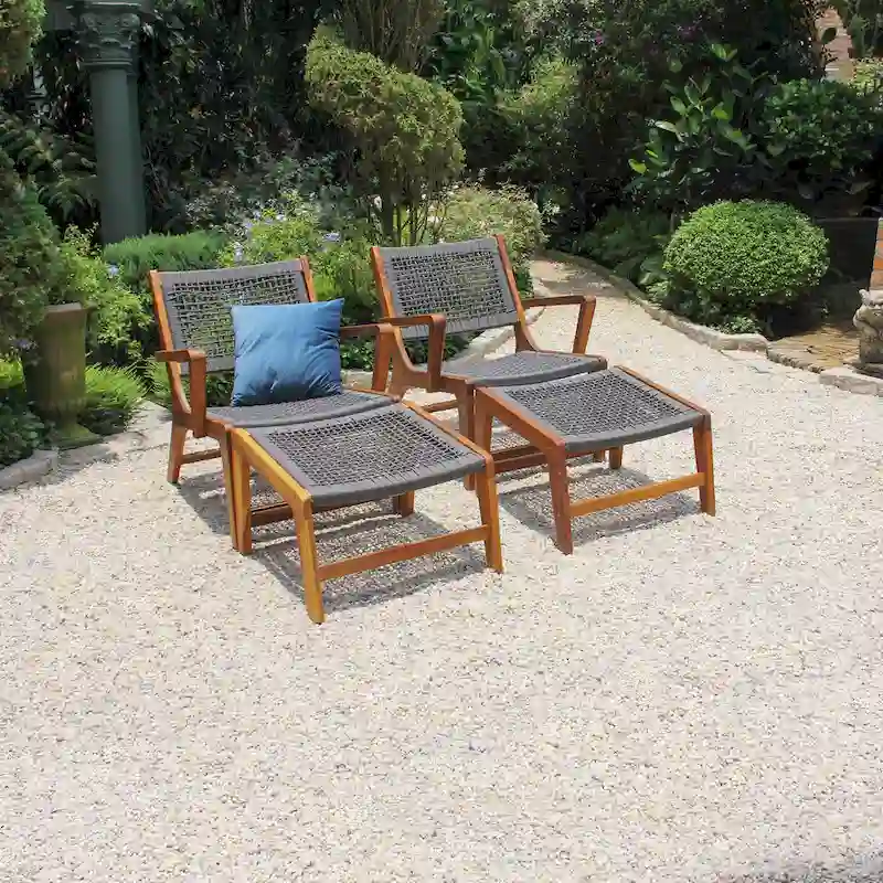 Twin Sevilla Rope Chair Set - N/A