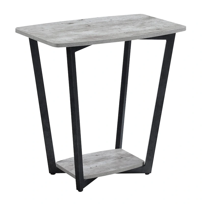 Convenience Concepts Graystone End Table with Shelf
