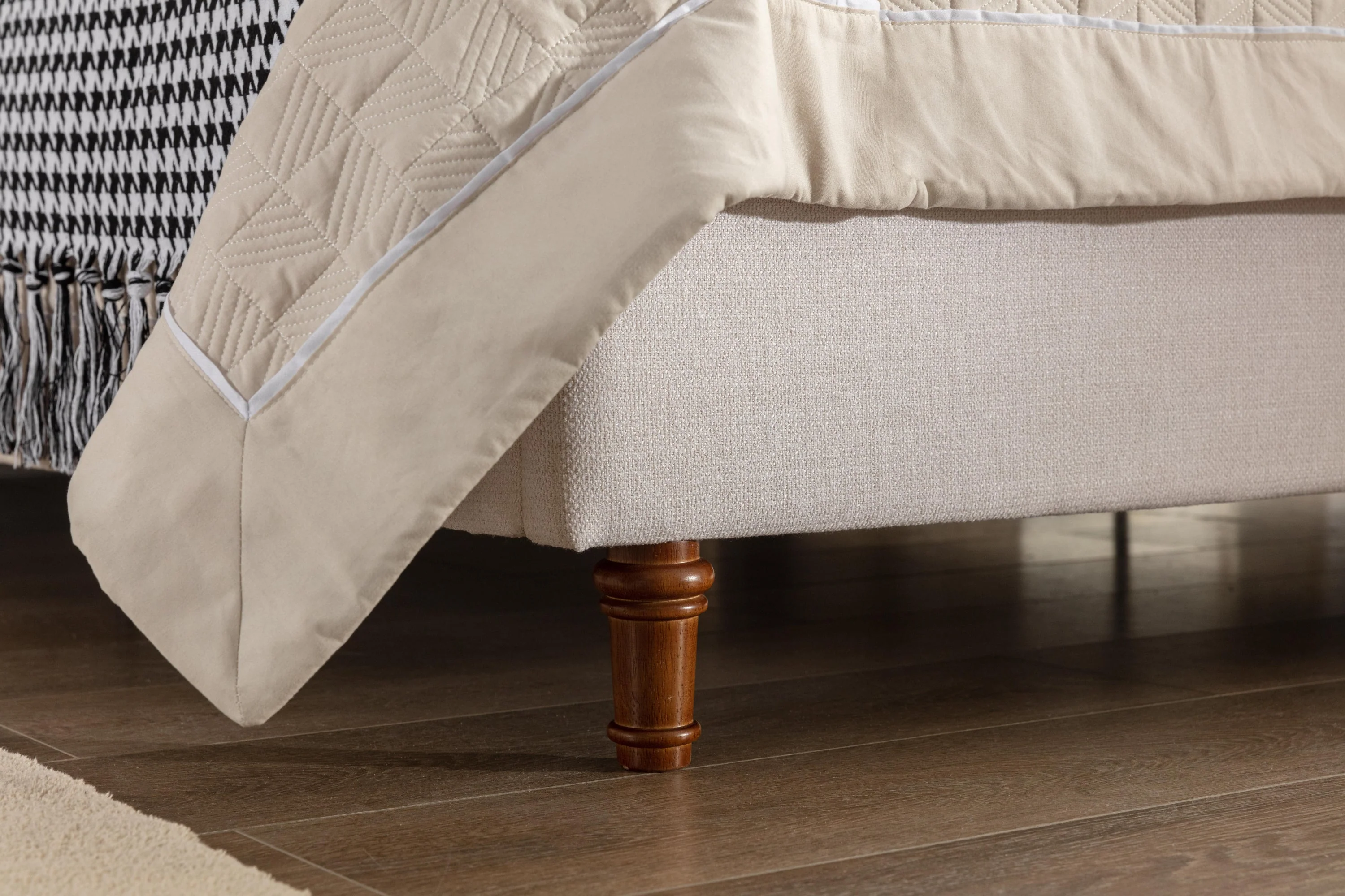 Walker Edison | Harper Tall 54 Headboard Upholstered Queen Bed