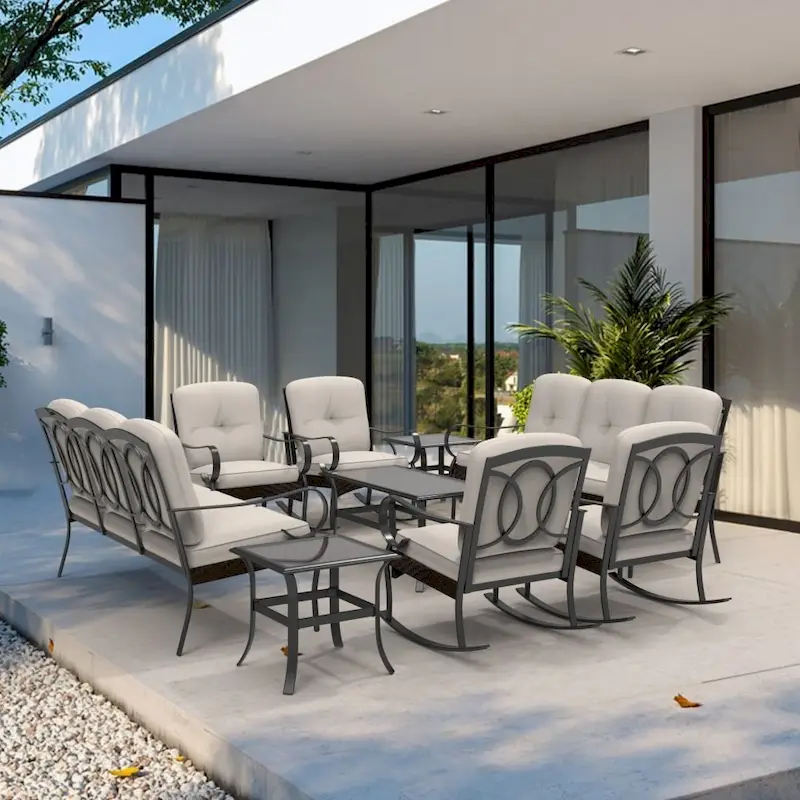 Moda Steel Patio Durable Sofa Collection for You Free Combination