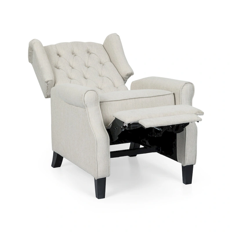 Push Back Recliner with Wingback, Modern and cozy recliner chair