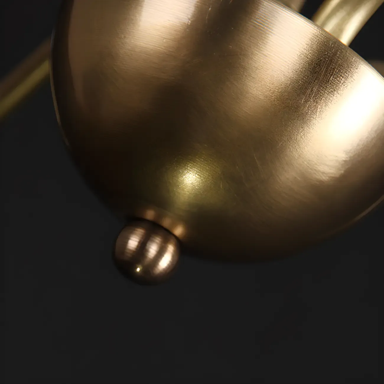 Simple Linear Gold Metal Candelabra Chandelier