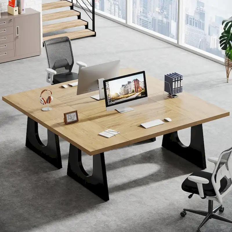 70.9 Inches Executive Desk Rectangular Computer Office Desk with Large Desktop