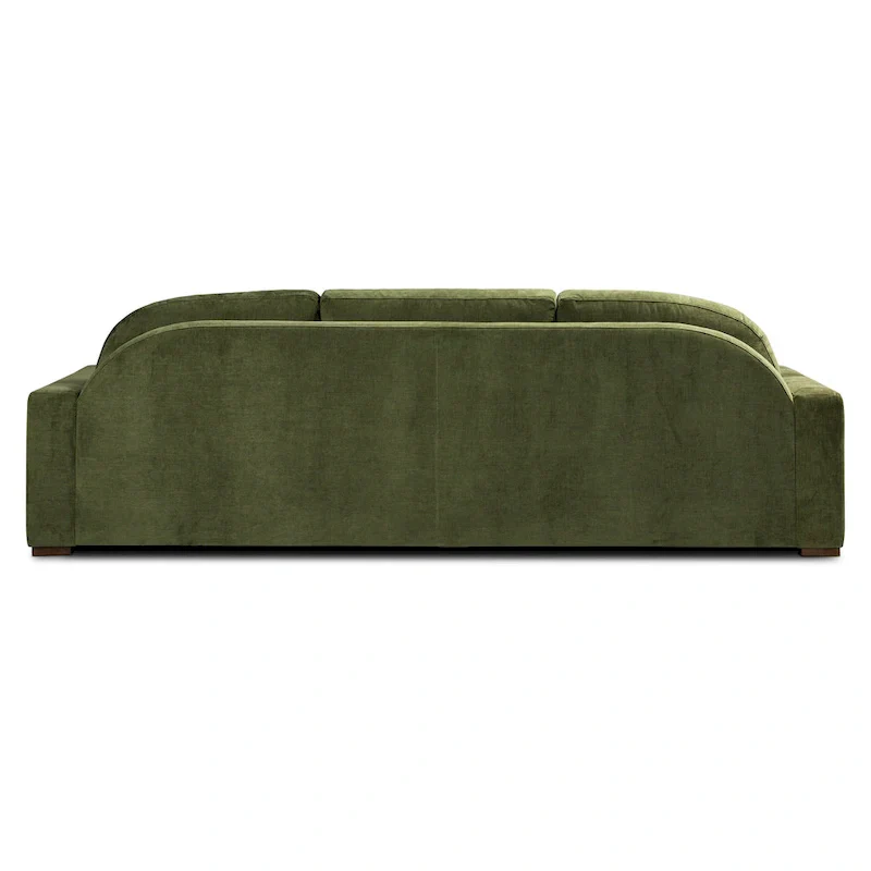 Poly & Bark Fano 99 Sofa in Distressed Green Velvet