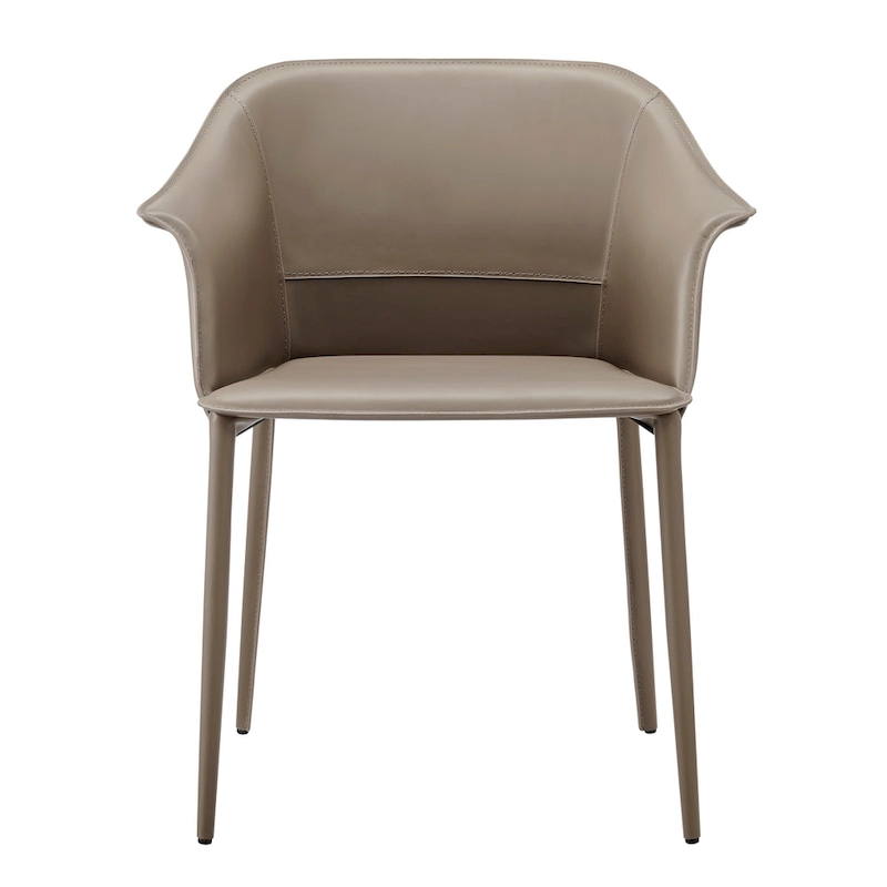 Callie Recycled Leather Dining Arm Chair