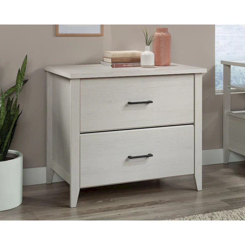 Lateral File Cabinet with Safety Interlock - Pebble Pine Finish