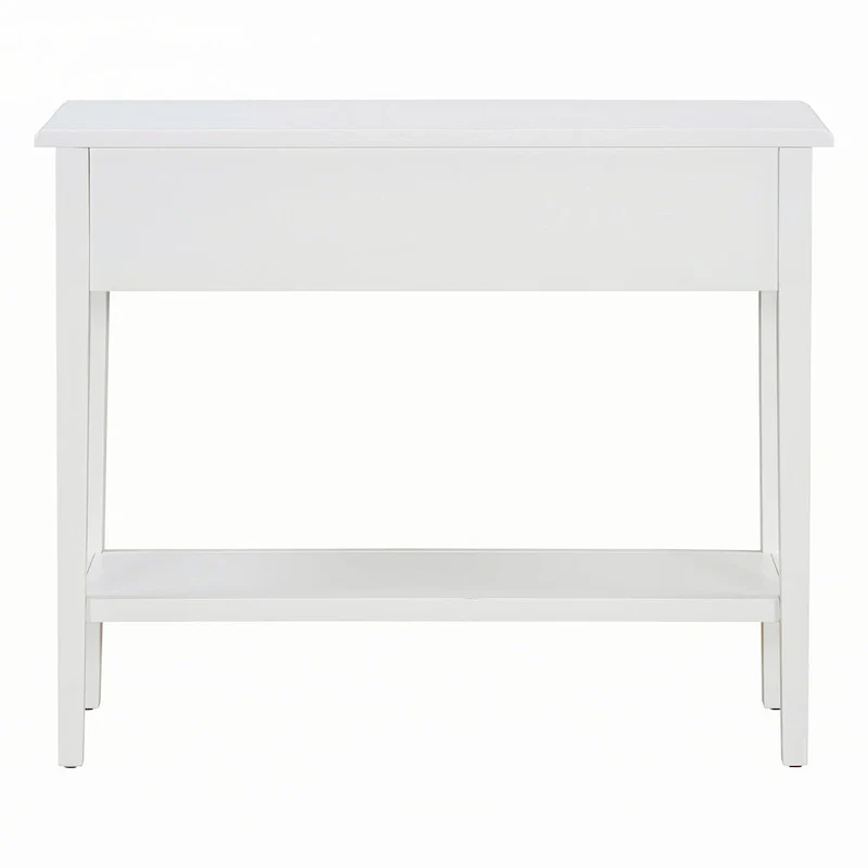 Entryway Table with 2 Drawers(White)