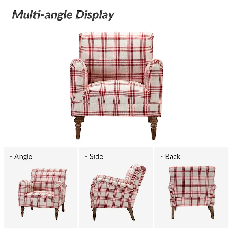 Mandan 29.5 Wide Traditional Accent Armchair with Solid Wood Legs Set of 2 by HULALA HOME