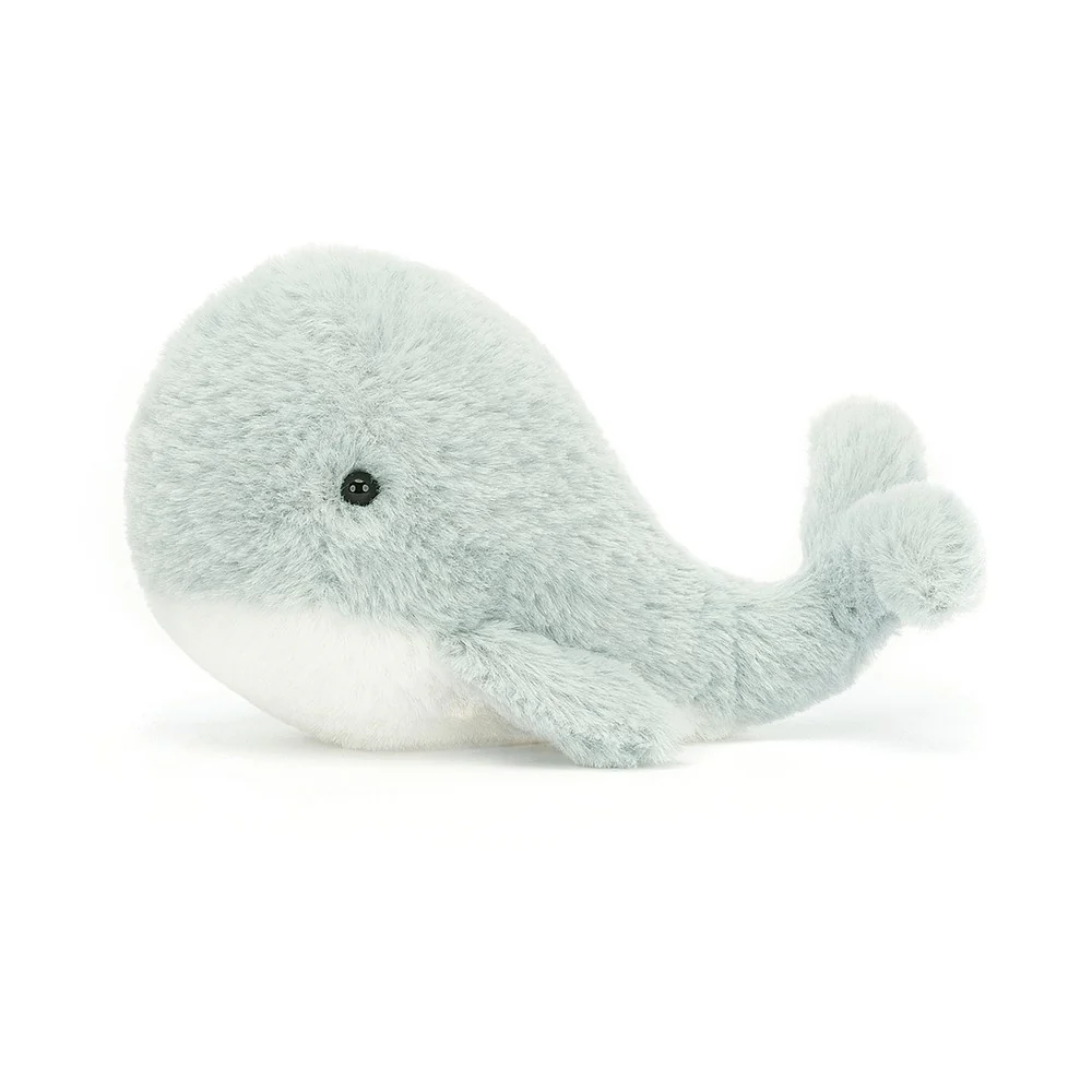 Jellycat Wavelly Whale Grey 15cm