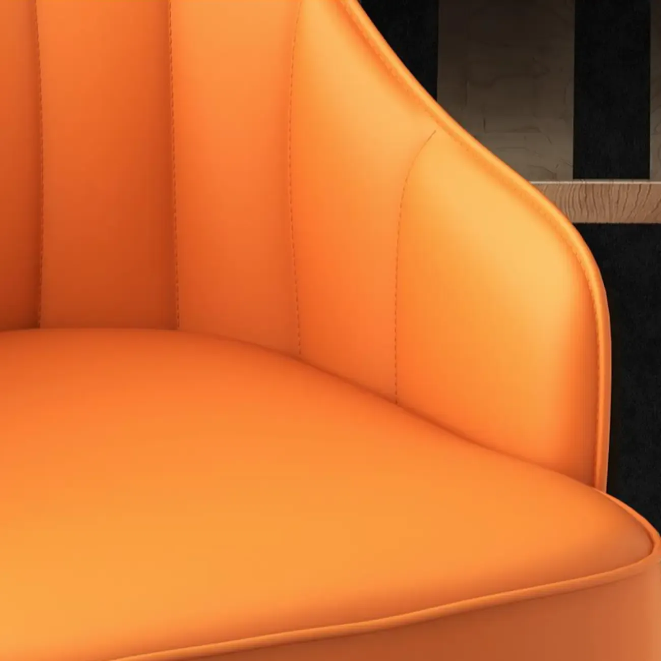 Adjustable Faux Leather Swivel Bar Stools with Backs