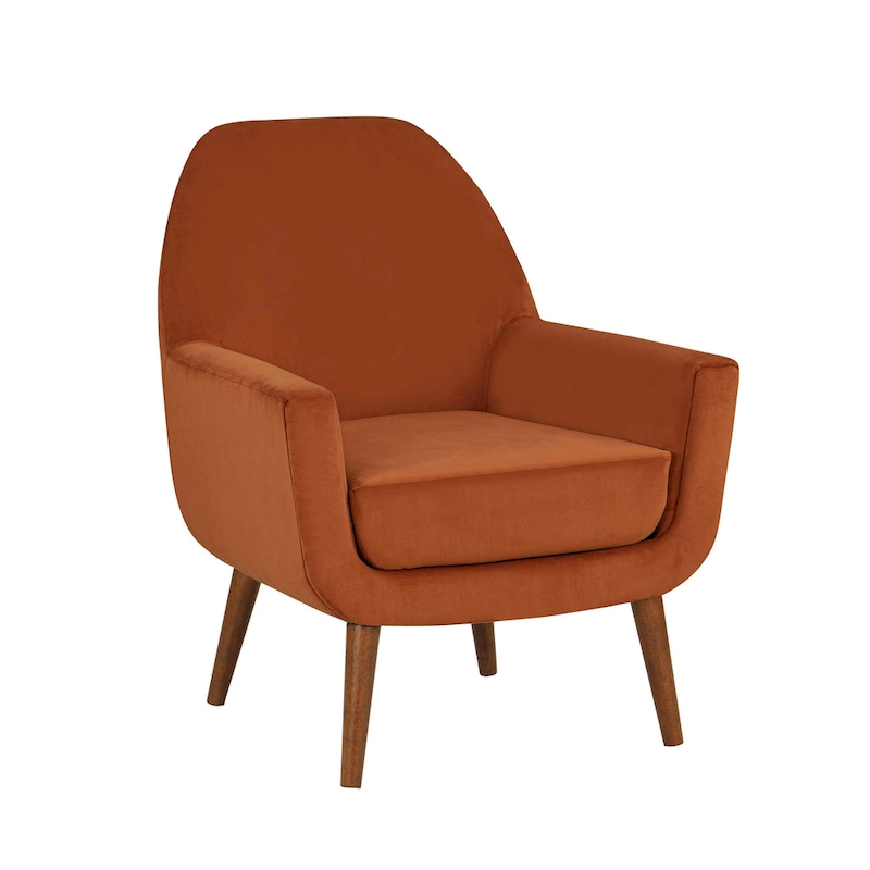 Adrian Mid-Century Velvet Arm Chair by Greyson Living