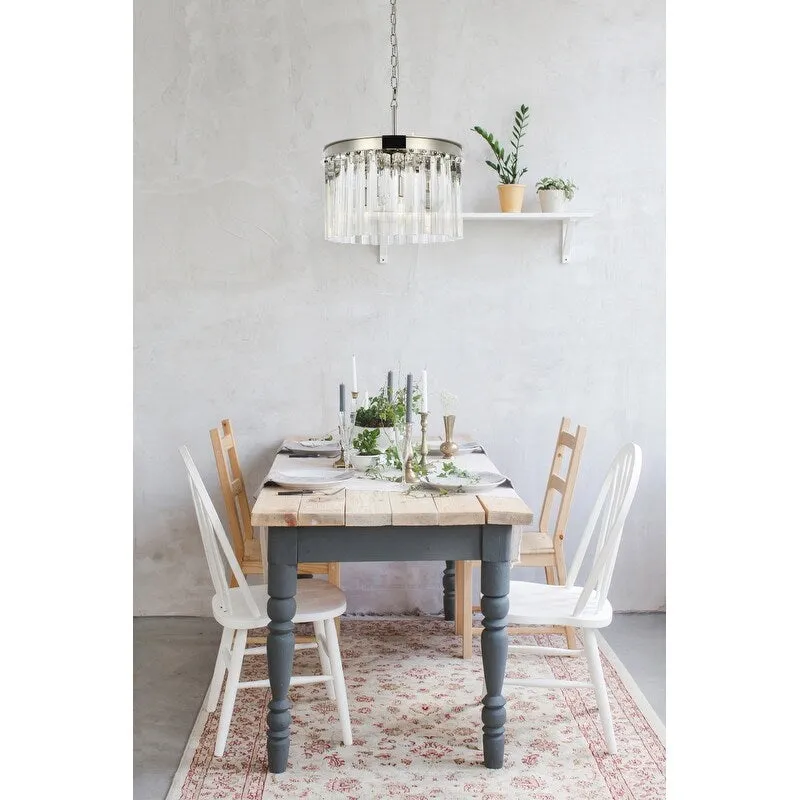 Royce Edge 3-Light Polished Nickel Pendant