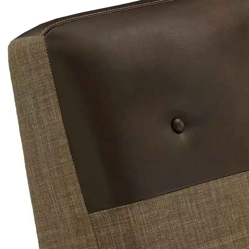 Leo Two-tone Push-back Recliner Chair by iNSPIRE Q Classic