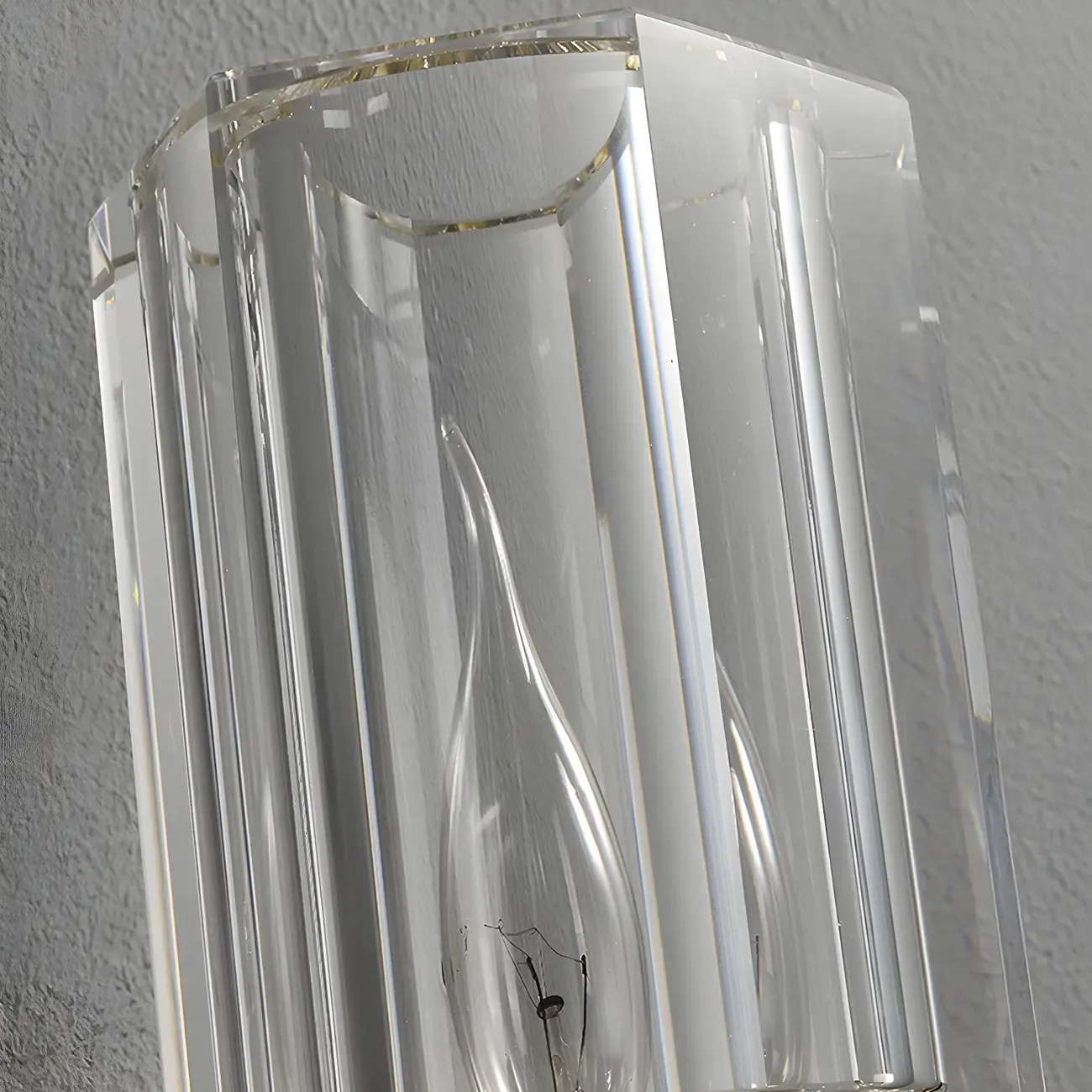 Mini Modern Elegant Gold Up Crystal Cylinder Vanity Light