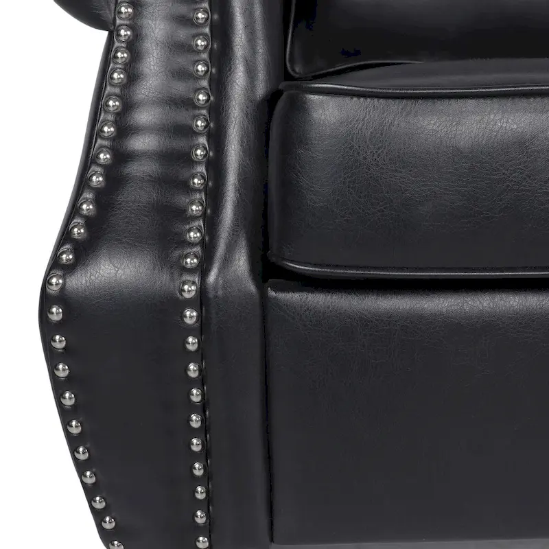 Dowd Faux Leather 3 Piece Club Chair and Sofa Set by Christopher Knight Home