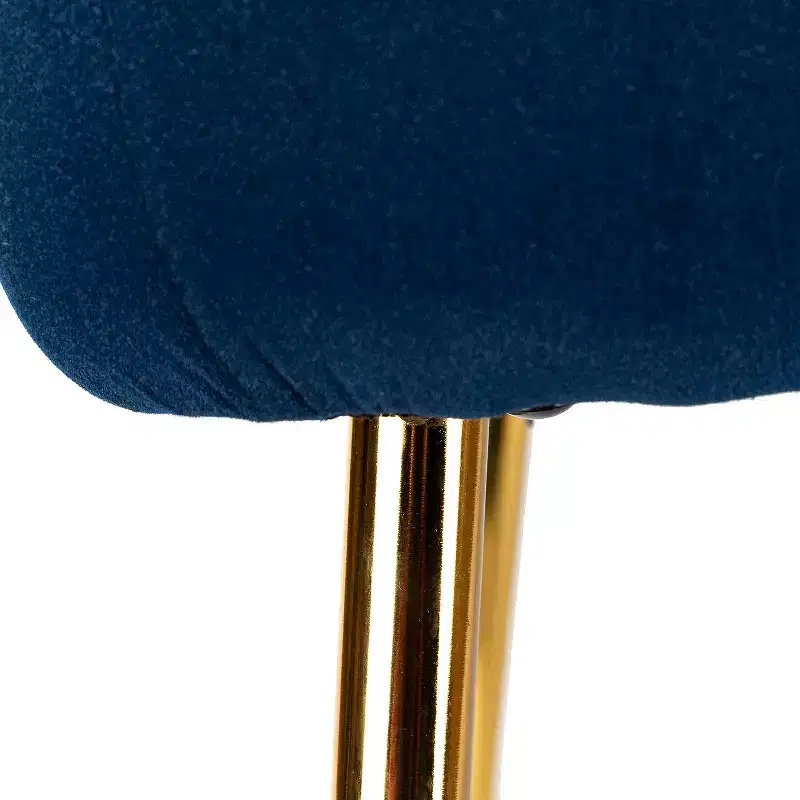 Quentin Velvet Accent Side Chair with Padded Seat Set of 2 | Karat Home