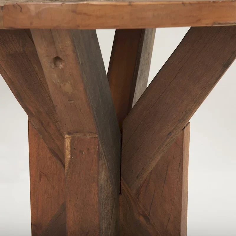 Brown Wooden End Table - 25.8L x 25.8W x 26.0H