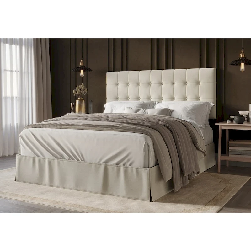 Larry Tufted Upholstered Panel Bed