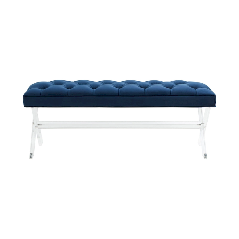 SAFAVIEH Couture Ketevan Tufted Acrylic Bench - 48