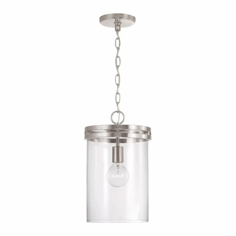 Fuller 1-light Pendant w/ Clear Glass