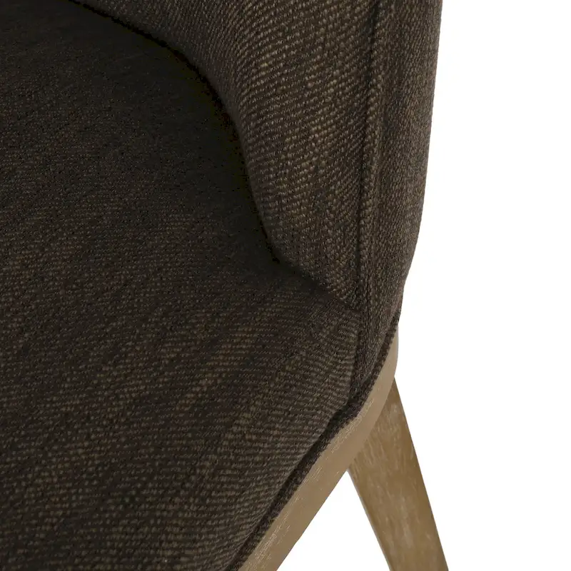 Fabric Upholstered Wood Dining Chairs (Set of 2)