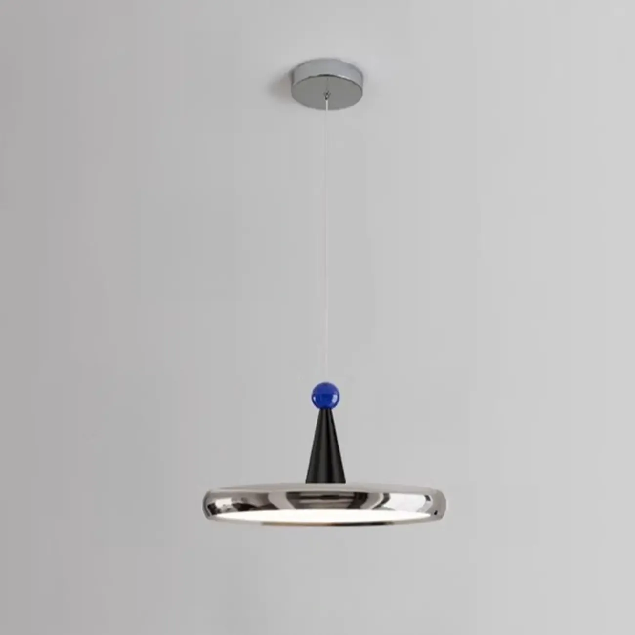 Modern Geometric Cream Acrylic Pendant Light with Multi Dimming