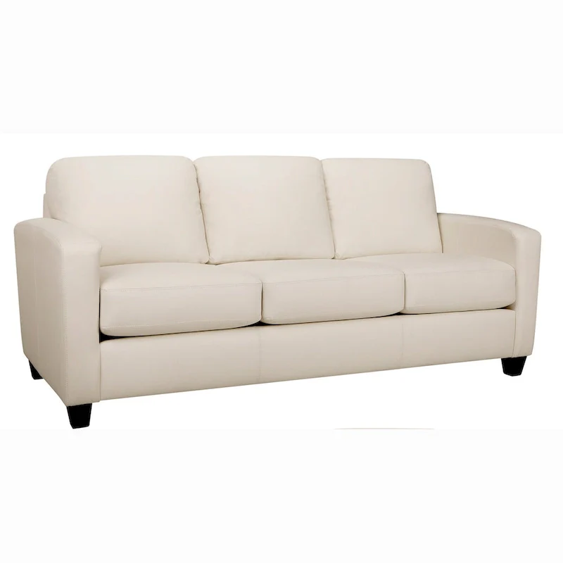 Bryce Italian Top Grain Leather Upholstered Transitional Sofa