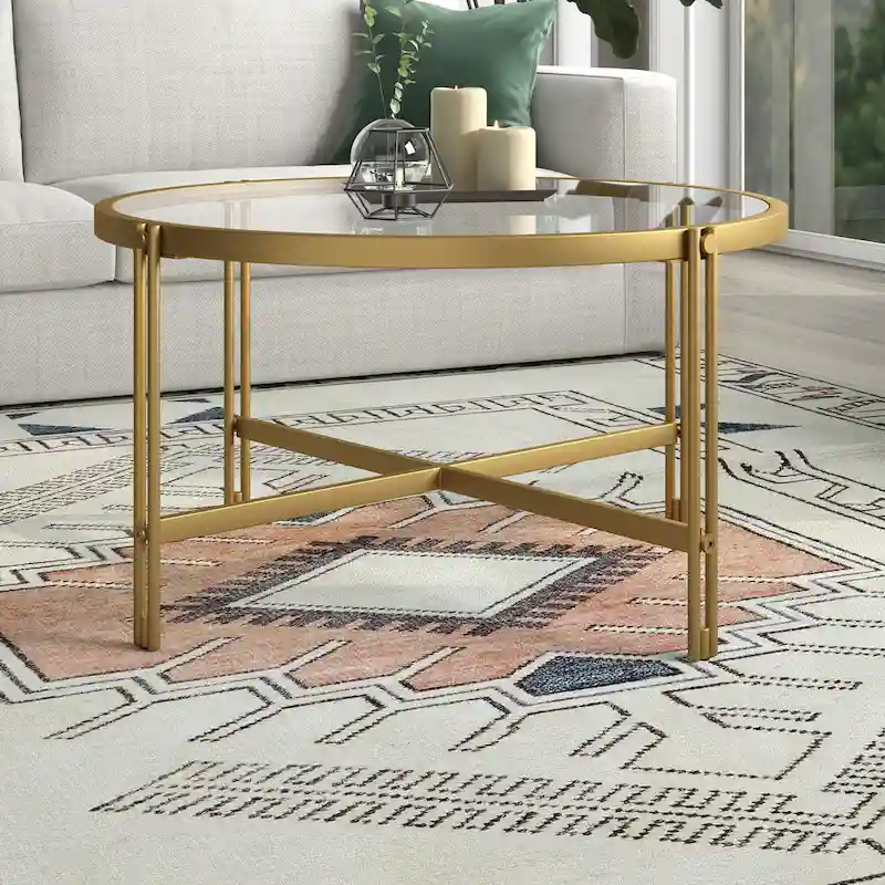 Inez 32 Wide Round Coffee Table