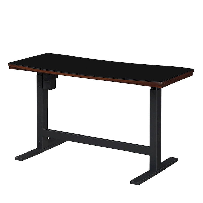 Twin Star Home Uptown Loft Adjustable Height Desk, Meridian Cherry