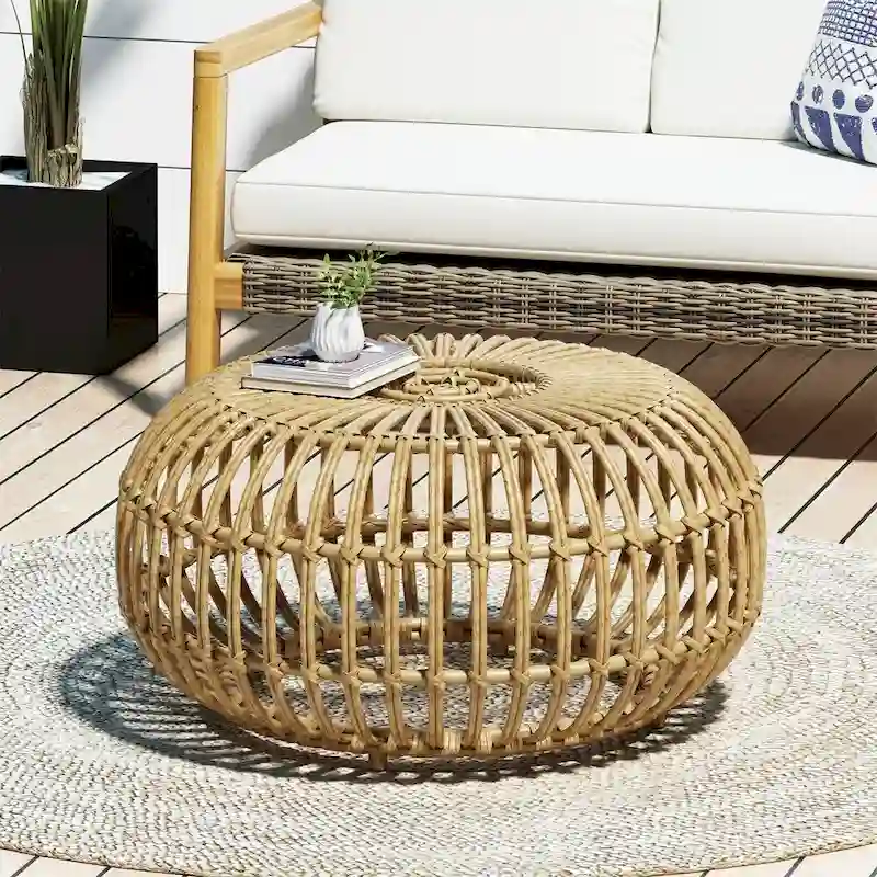 29.5 Wicker Coffee Table
