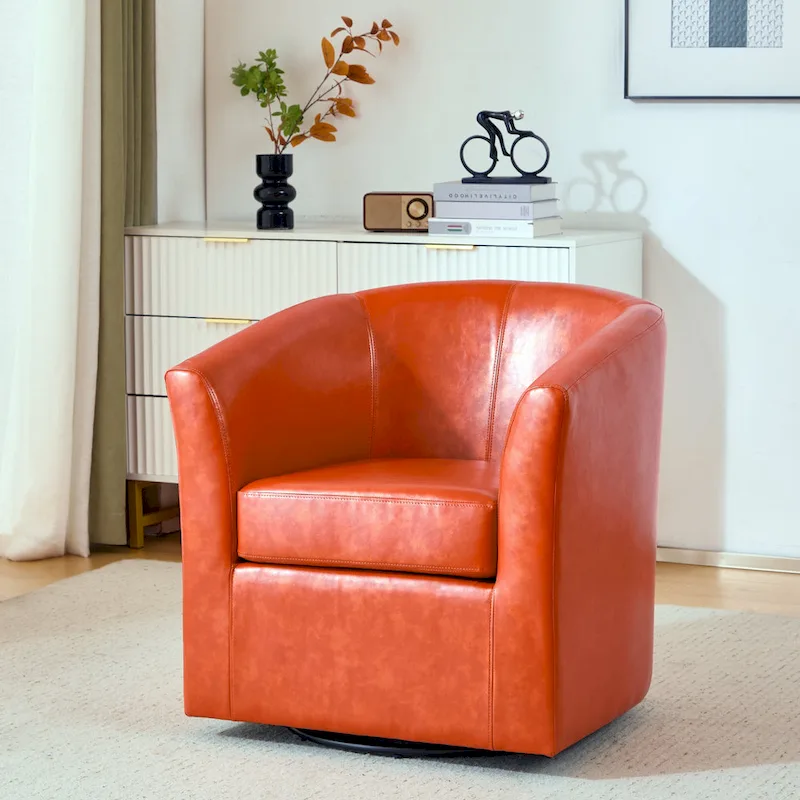 Daymian Swivel Club Chair by Christopher Knight Home - 29.00 D x 30.20 W x 30.50 H
