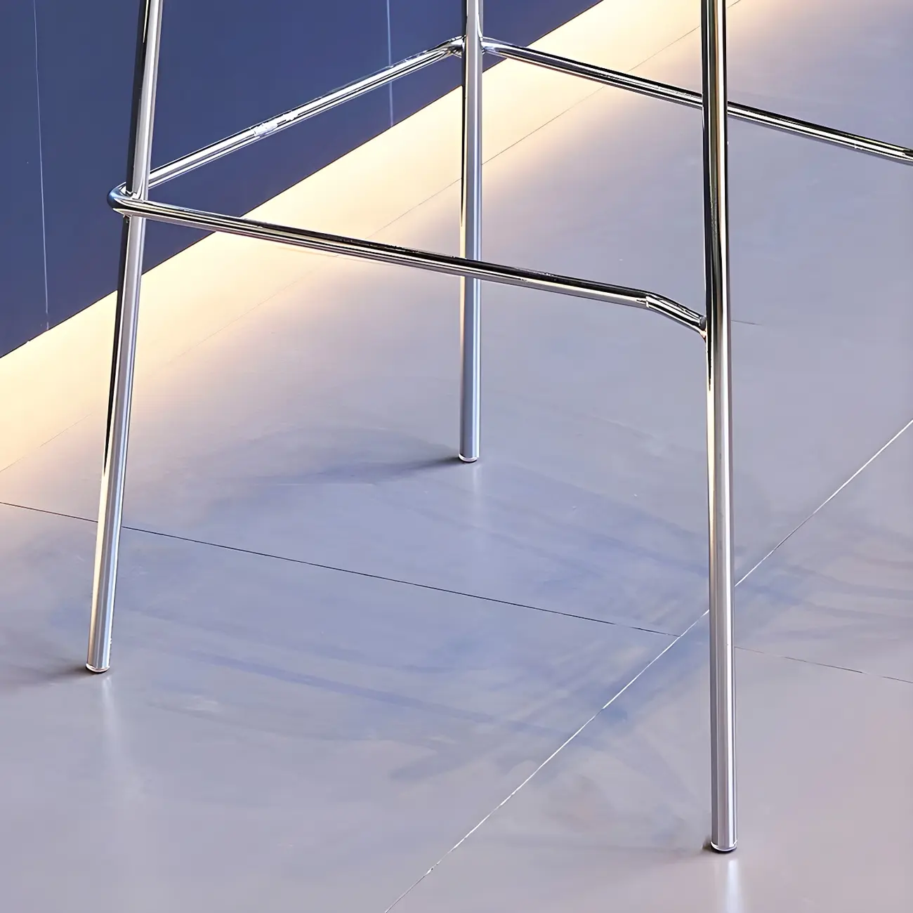 Scandinavian Square Seat Counter Height Acrylic Bar Stools