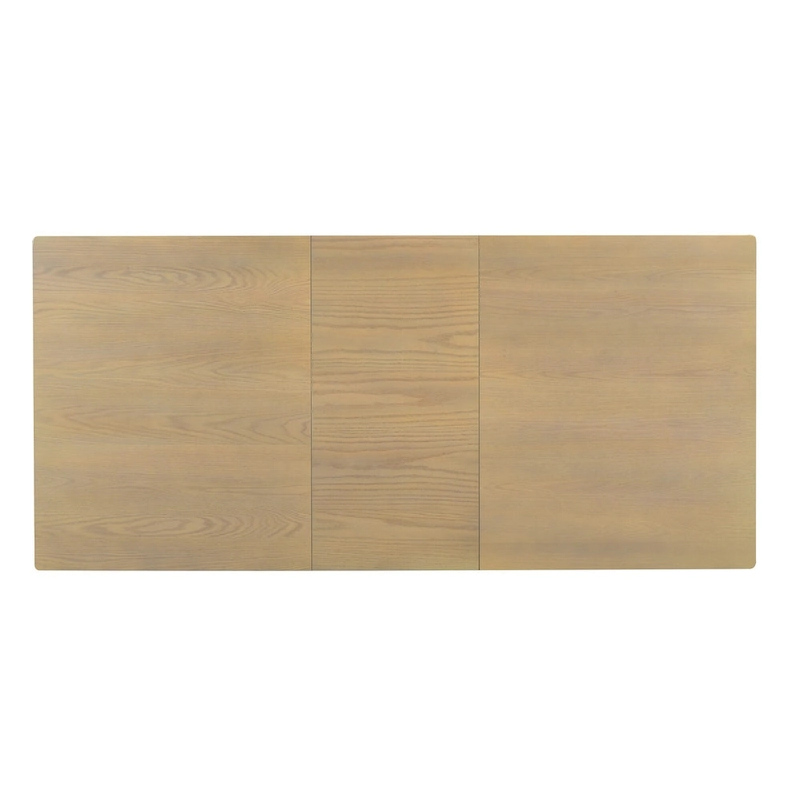 7 Pcs Dining Table Set, Solid Wood Table and Chairs Set with Extendable Dining Table, 2 Drawers and 6 Upholstered Chairs