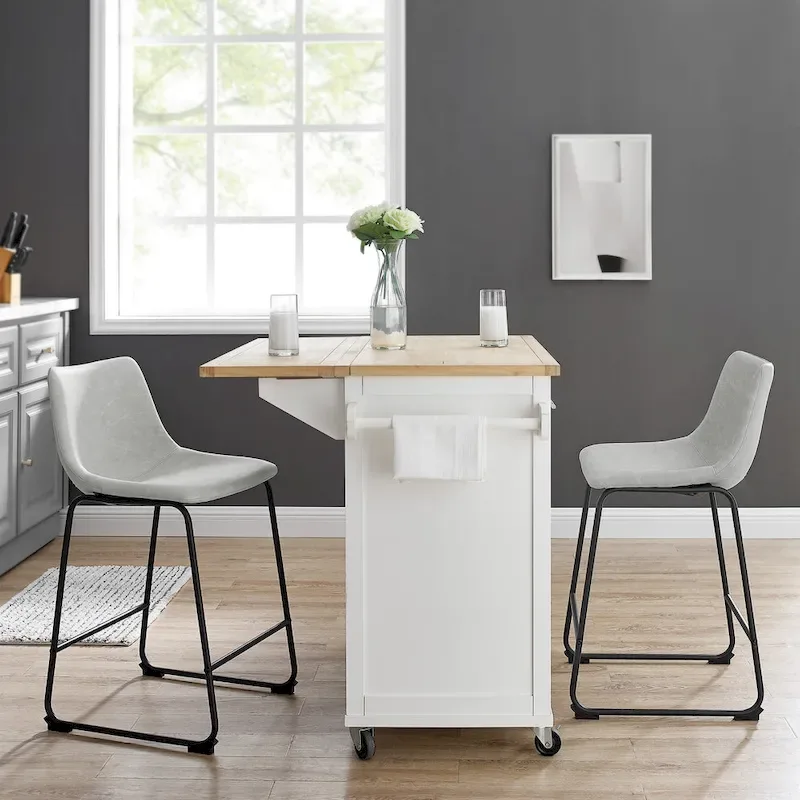 26-inch Faux Leather Counter Stool