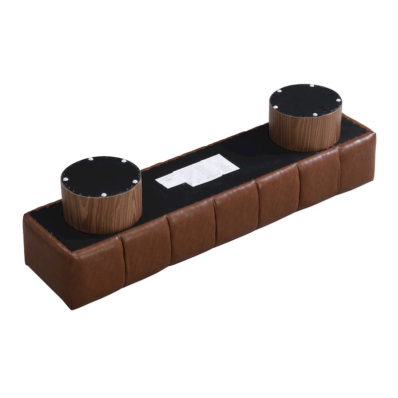 Christopher Knight Home - Daniel Upholstered Dining Bench, No-Assembly Entryway & Bedroom Ottoman with Sturdy Wood Legs