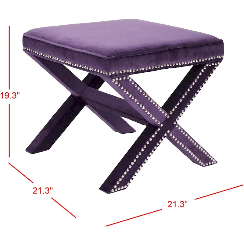 SAFAVIEH Shavonne X-Bench Ottoman
