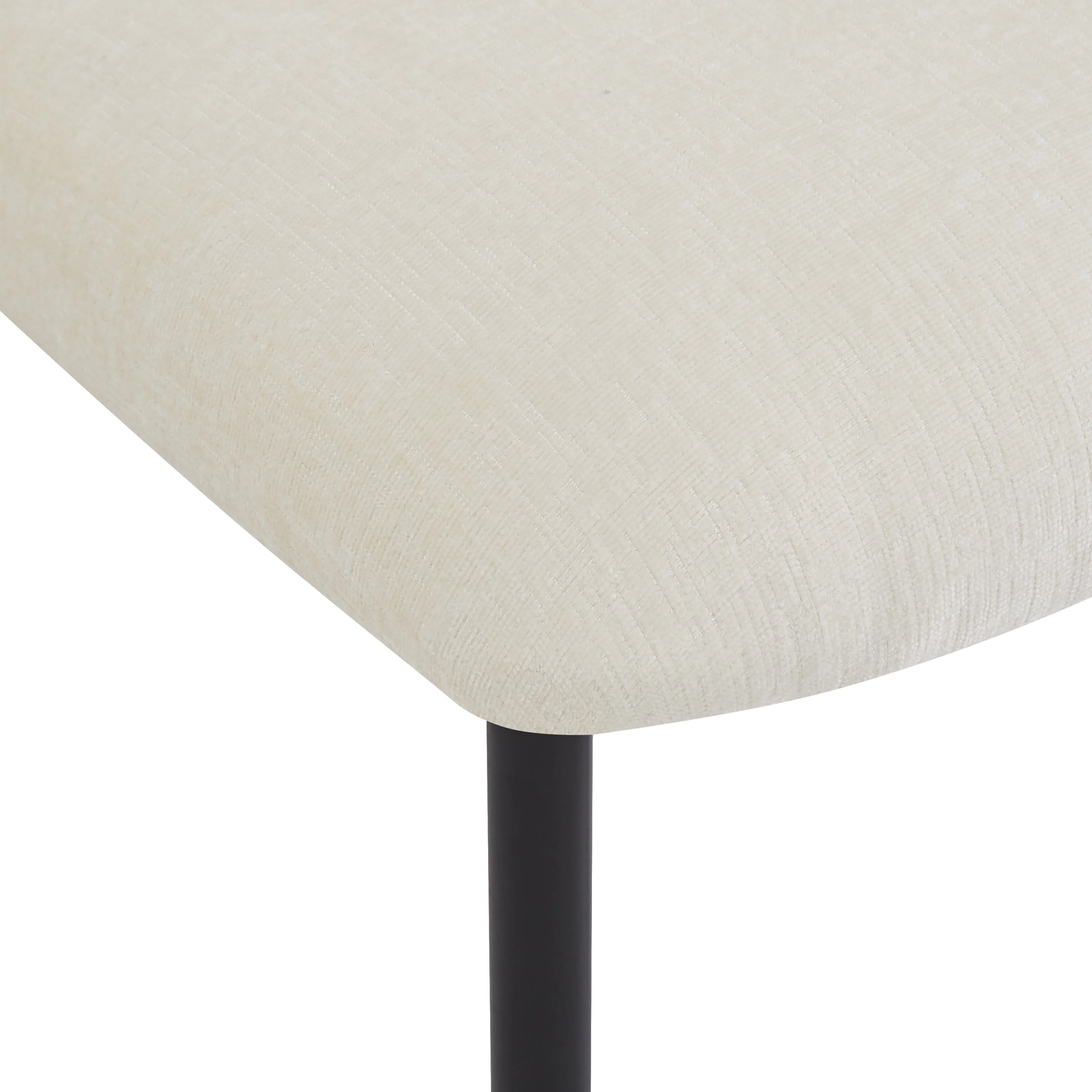 Modern Beige Upholstered Dining Chairs (Set of 2)