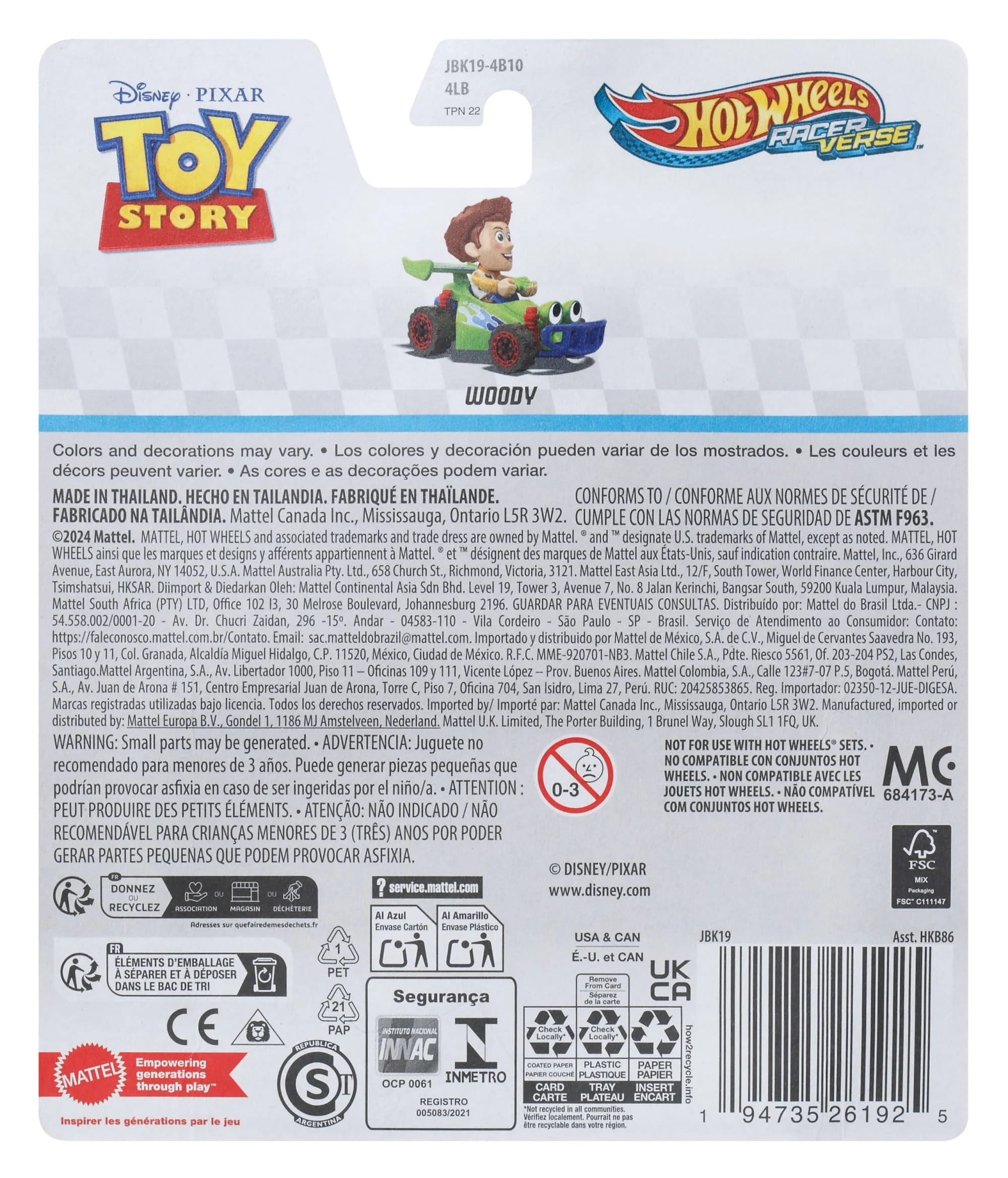 Hot Wheels RacerVerse Veículo de Brinquedo Woody