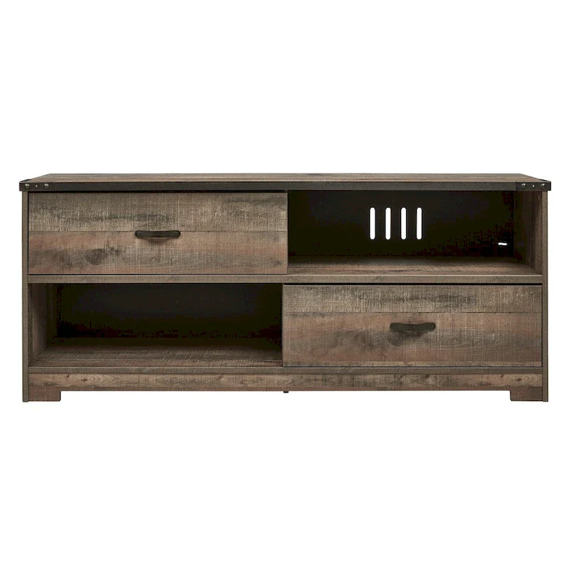 Trinell Casual Large TV Stand, Brown