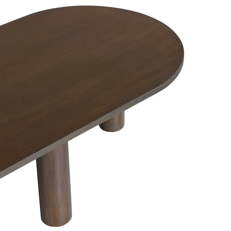Kali Oval Mango Wood Coffee Table by East at Main