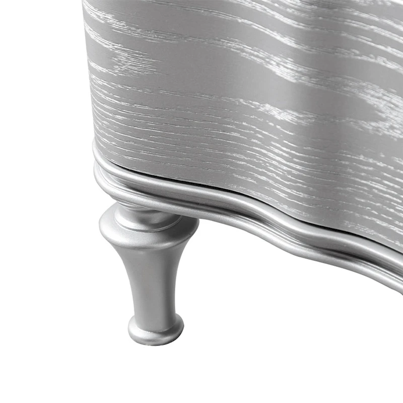 Furniture of America Seabliss Glam Solid Wood 3-Drawer Nightstand