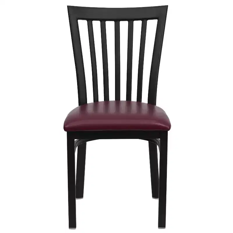 Flash Furniture Black School House Back Metal Restaurant Chair