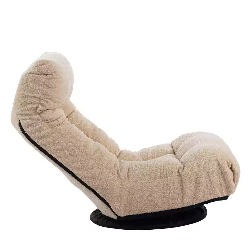 White Cotton Reclining Chair, Single Seat, Ages 3–18