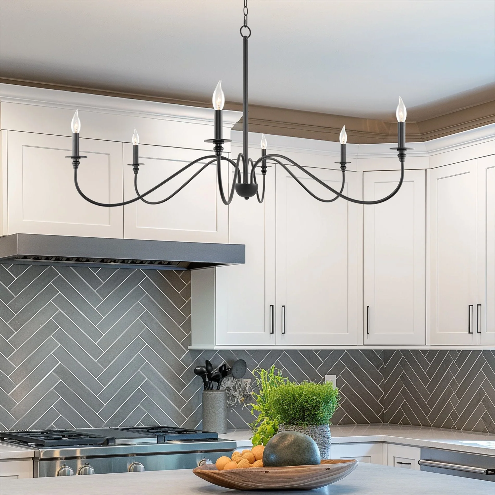 Archer 47 6-Light Large Modern Chandelier