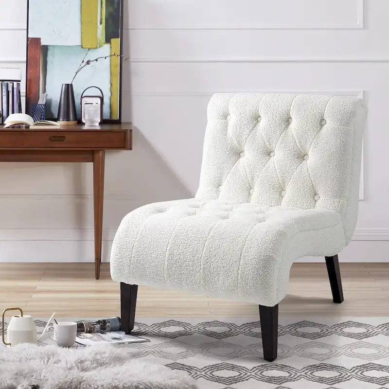 AVAWING Armless Accent Upholstered Lounge Chair